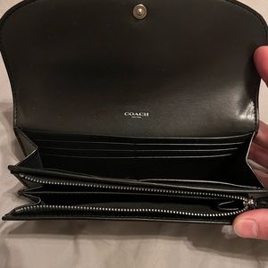 Coach wallet with snap front